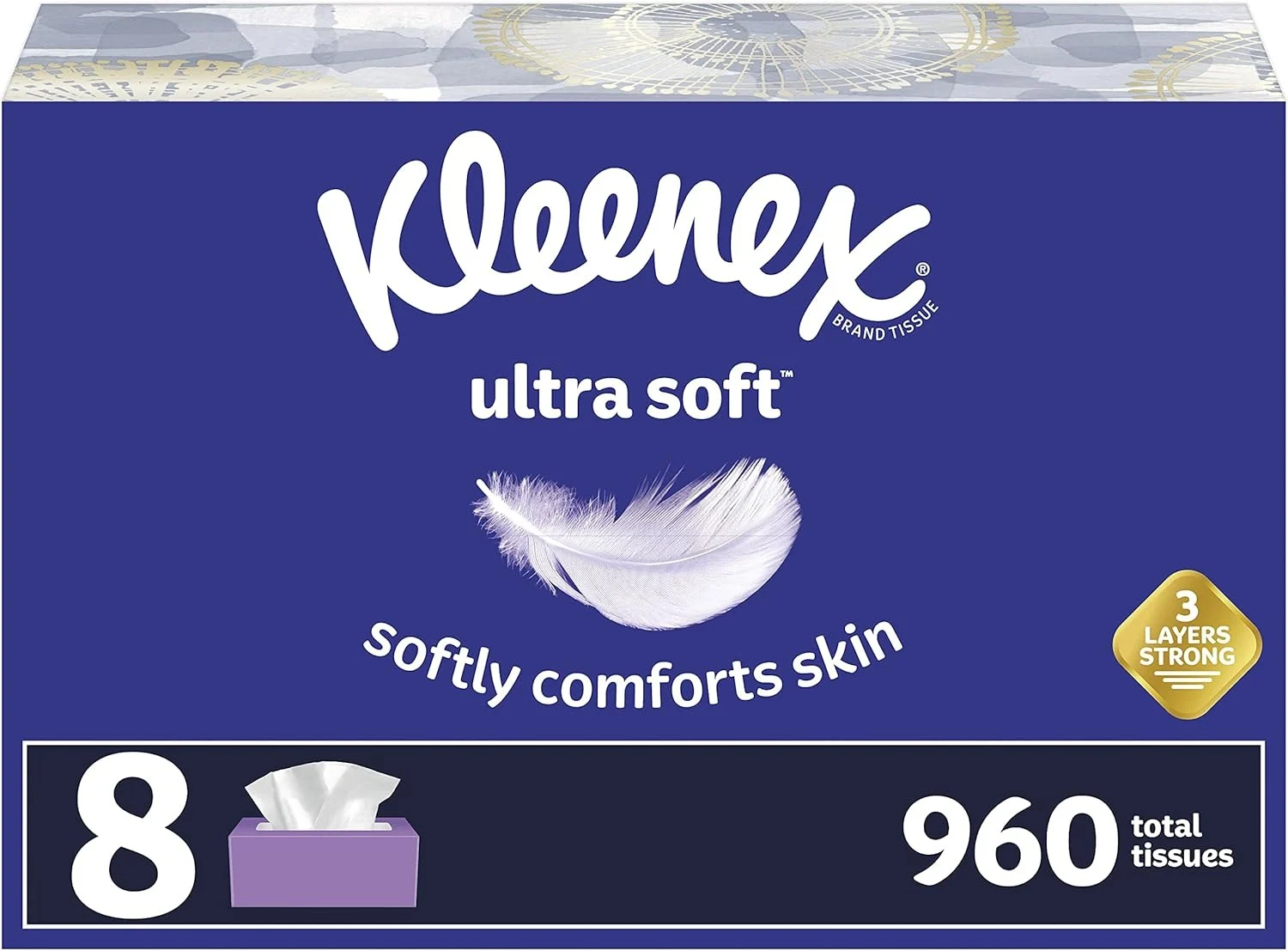 WhatsApp Image 2026-04-19 at 2.54.52 PM Kleenex Ultra Soft Facial Tissues, 8 Flat Boxes, 120 Tissues per Box (960 Total Tissues)