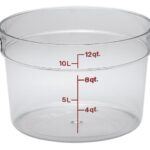Cambro RFSCW12135 Round Storage Container, Clear, 12 Quart