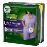 Medium Overnight Depends Women - Night Defense Incontinence Underwear