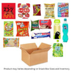 2 Pound Assorted Asian Snack Box Gift Set Includes Ramen Gummy Candy & More Variety Pack Combo Sweet Savory