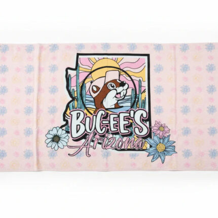 Buc-ee's Authentic Pink Arizona Daisy Beach Towel