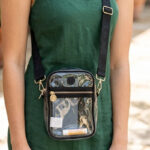 Buc-ee’s Clear Crossbody Stadium Bag, Small Transparent PVC Concert & Event Bag with Adjustable Strap, 8.5" x 6" x 2"