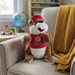 Buc-ee’s Huber Heights, OH Plush Beaver, 12-Inch Stuffed Animal with Red Cap & T-Shirt, Ohio Collectible Gift
