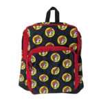 Buc-ee’s Black Logo Backpack, 16-Inch Canvas Backpack with Red Trim, School, Travel, Work & Everyday Bag - Image 2