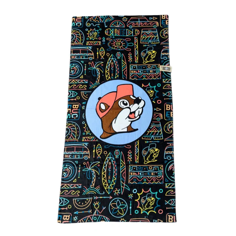 Buc-ee_s_Neon_Tiki_Towel_1-1.jpg Buc-ee's Authentic 2026 Beach Towel Collection - Image 1