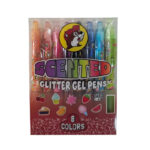 Buc-ee’s Scented Glitter Gel Pens, 8-Pack Colorful Sparkle Writing Pens for Journaling, School, Drawing & Crafts - Image 2