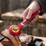 Buc-ee's Red Silicone & Stainless Steel Serving Tongs