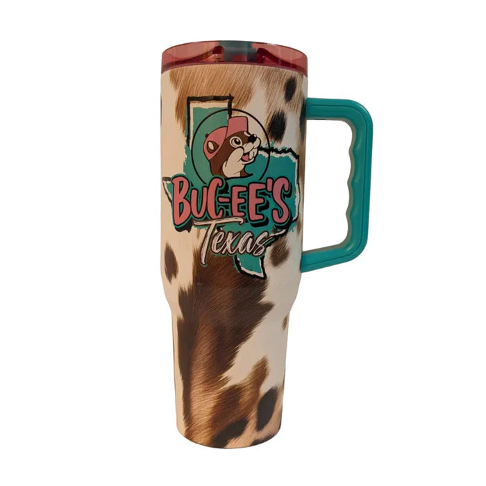 Buc-ee_s_Texas_Fit_Forty_Tumbler_700x700_160254c2-8ee4-48ba-928d-4808dac59562-1.jpg Buc-ee's Texas Cowhide 40oz Fit Forty Tumbler - Image 1
