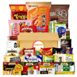 Asian Snack Box - 34 Assortment of Snacks. Sweet and Savory Chips, Ramen, Drinks, Biscuits, Cookies, Pies, Candies, Jellies and More - Multipack, Gift