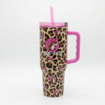 Buc-ee's Leopard Print Insulated Tumbler