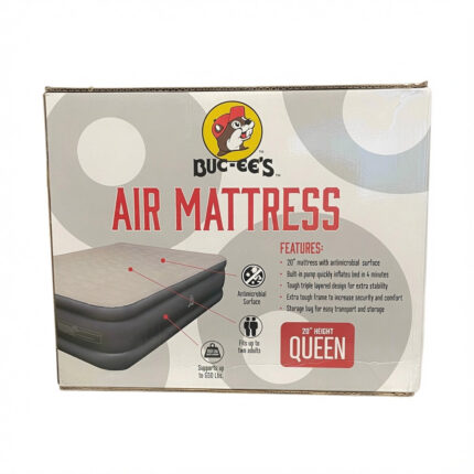 Buc-ee's Authentic Queen Air Mattress with Built-In Pump