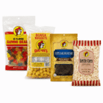 Buc-ee's Pack of 4 Snack Bundle with Beaver Nuggets Steakhouse Beef Jerky 12 Flavor Gummi Bears & Kettle Corn Popcorn
