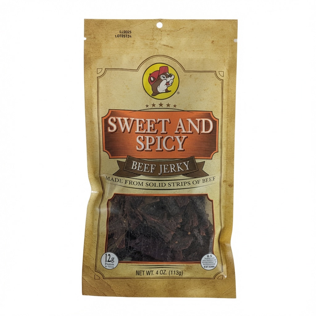sweetspicy.jpg Buc-ee's Sweet & Spicy Beef Jerky - Image 1